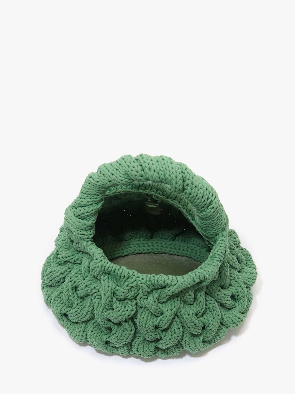 CABLE KNIT BAG - KNITTED TOP HANDLE BAG - 3