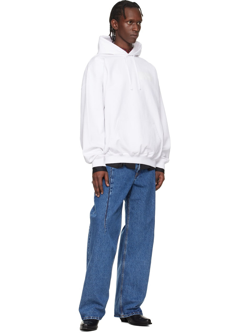 VETEMENTS White Taped Logo Hoodie outlook