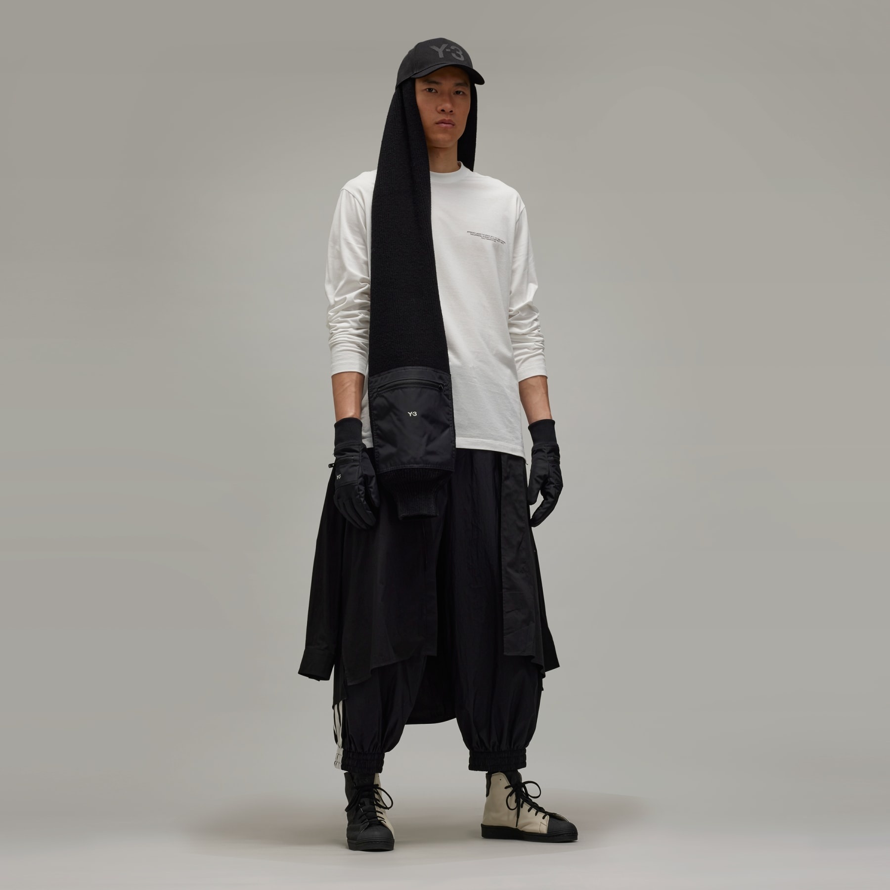 Y-3 Logo Long Sleeve Tee - 6