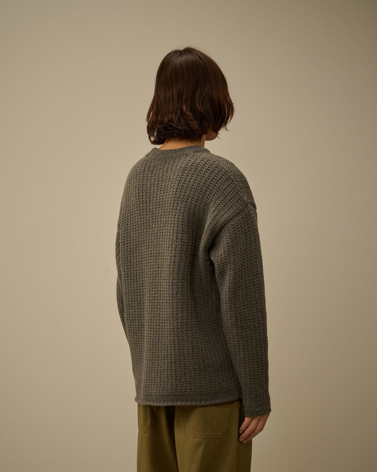 Lambswool GRS Boxy Crewneck Sweater - 4