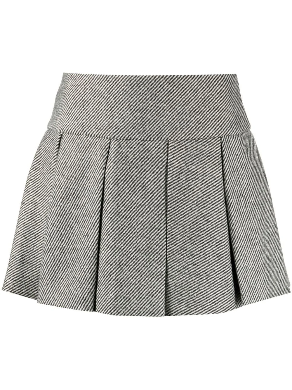 pleated virgin-wool miniskirt - 1