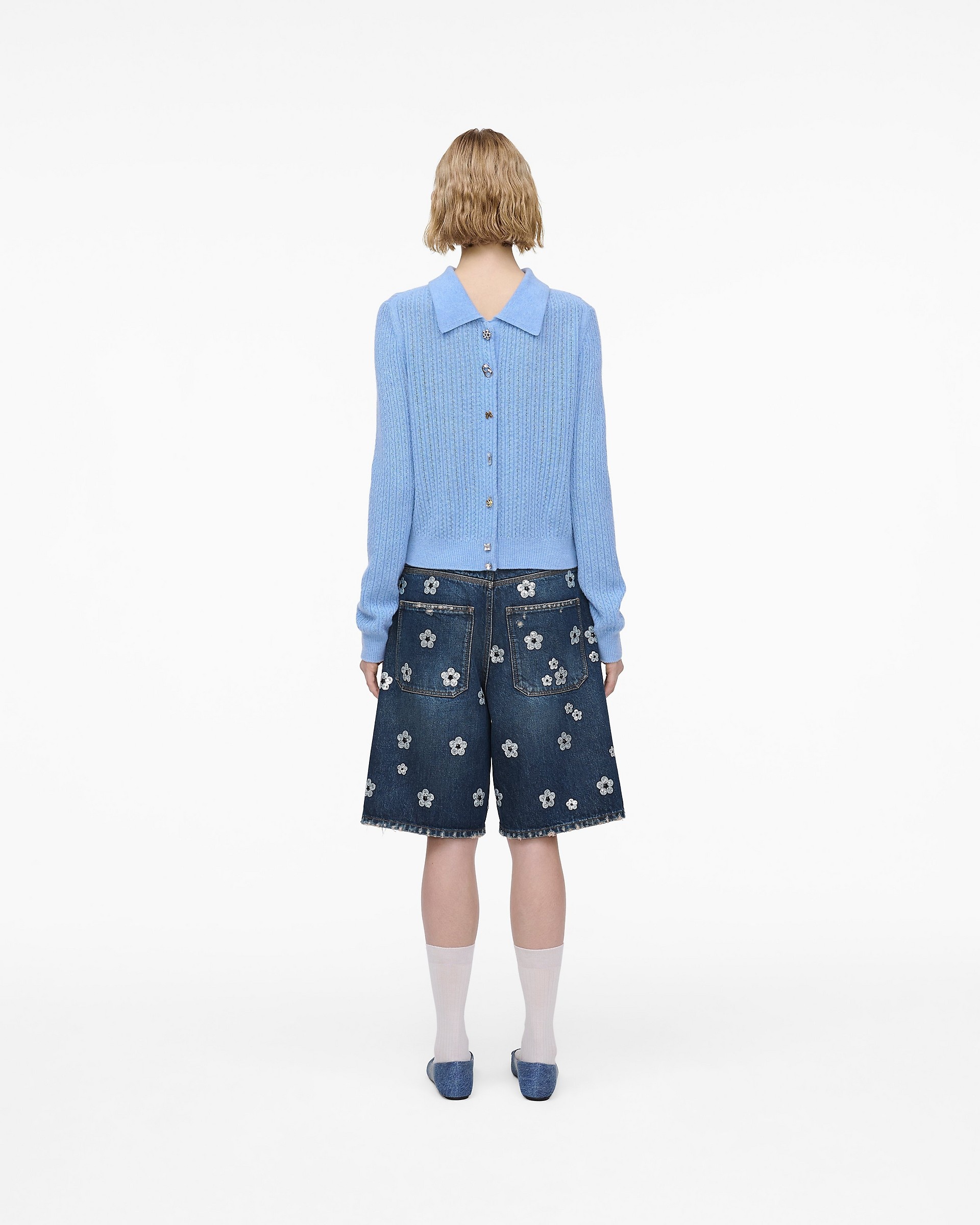 CABLE-KNIT CHARM CARDIGAN - 6