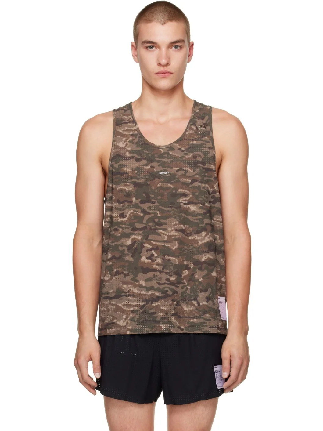 Khaki Space-O Running Top - 1