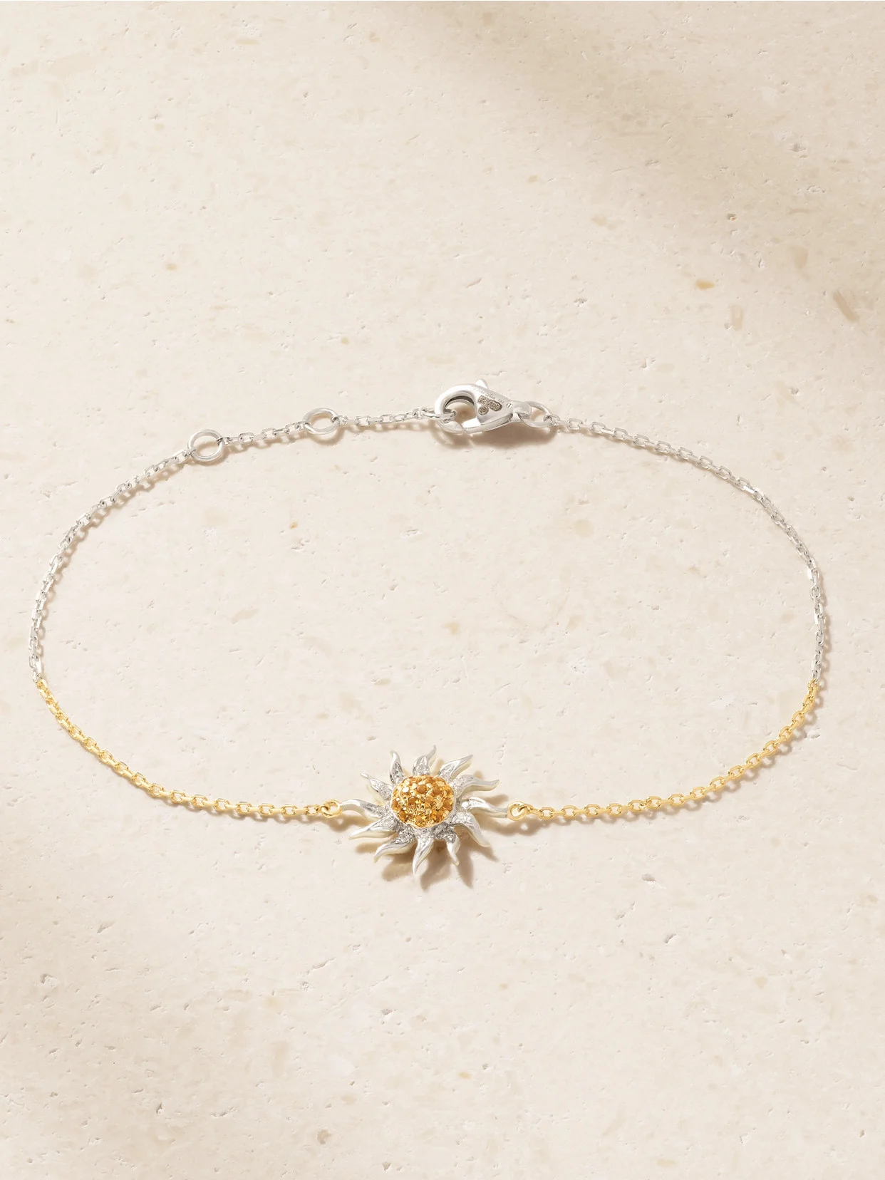 Soleil 18-karat Yellow And White Gold, Citrine And Diamond Bracelet - 1