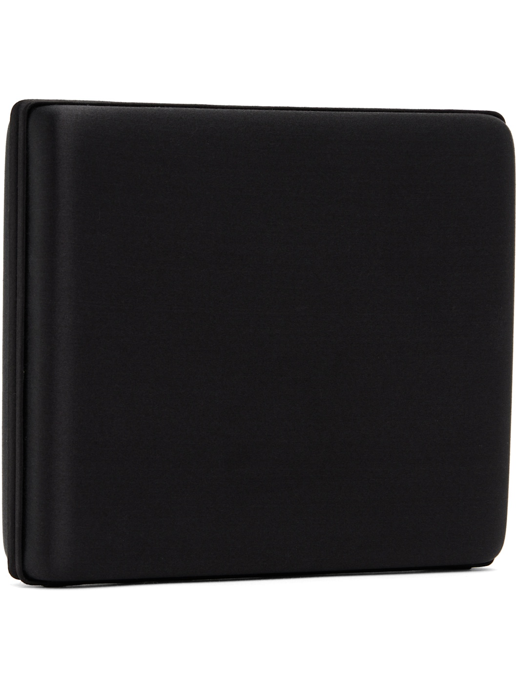 Black Satin Box Clutch - 3