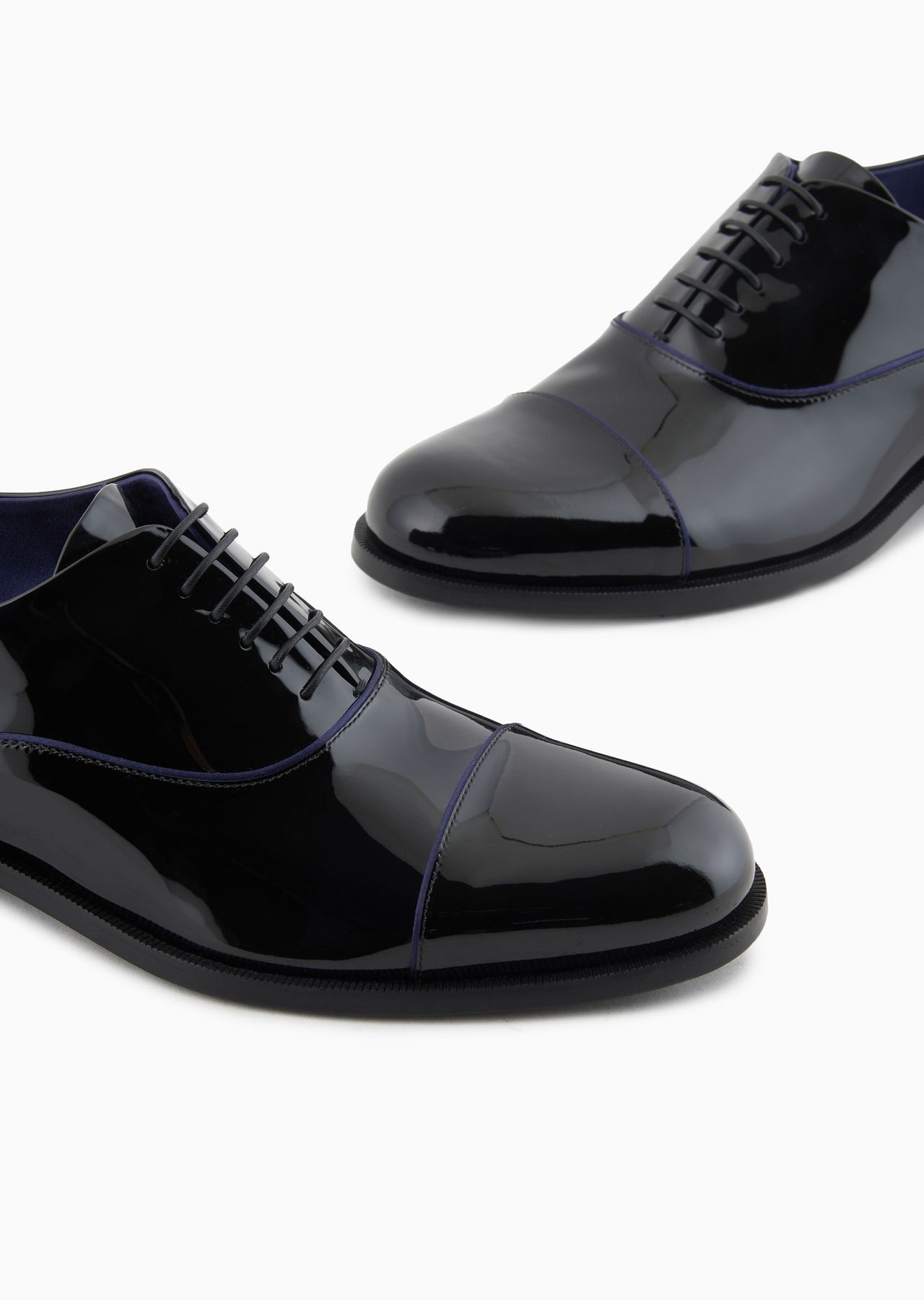 Patent-leather Derby shoes - 5