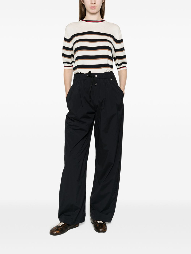 Herno drawstring pleated palazzo pants outlook