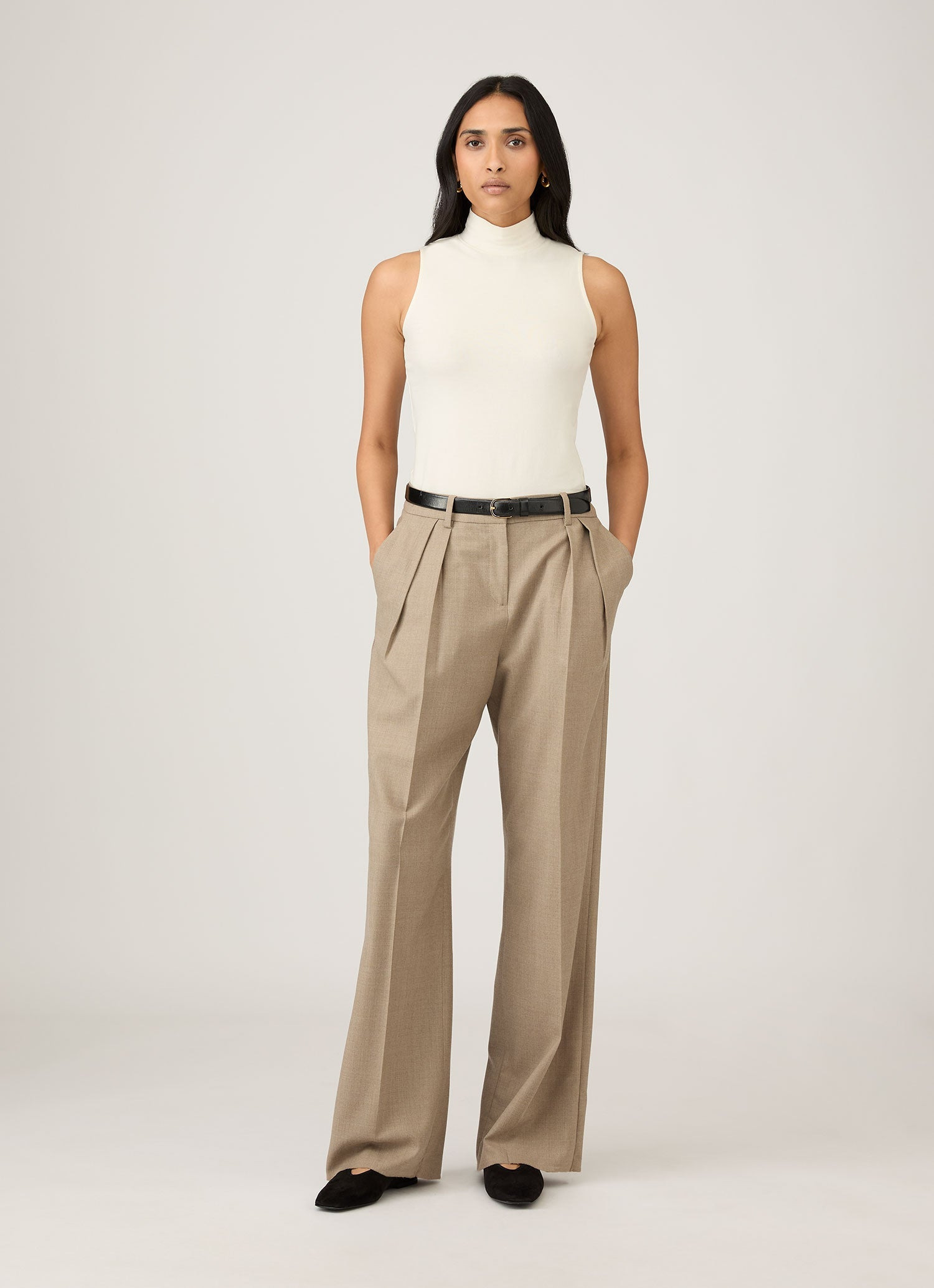 Sleeveless High Neck Top - 2