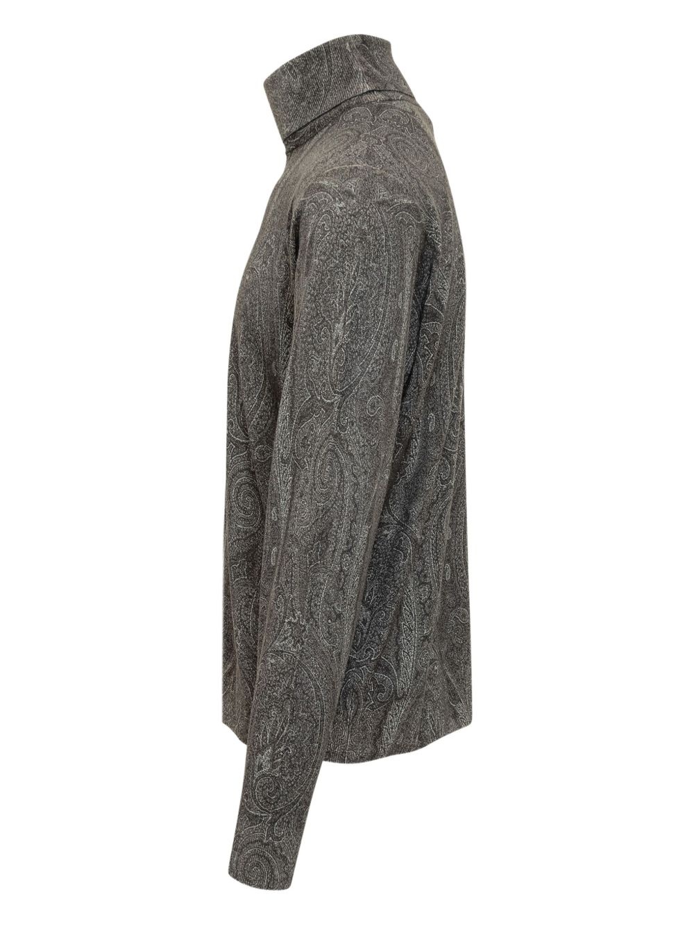 paisley turtleneck sweater - 3