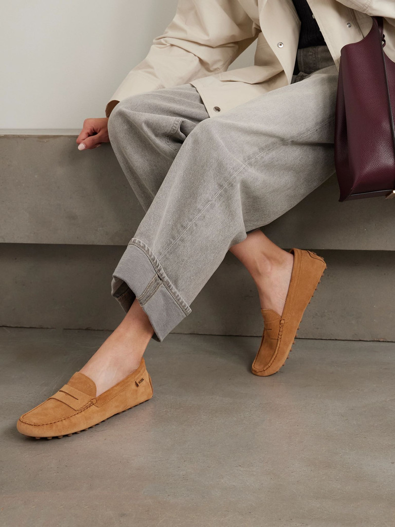 Tod's Gommino suede loafers Tan outlook
