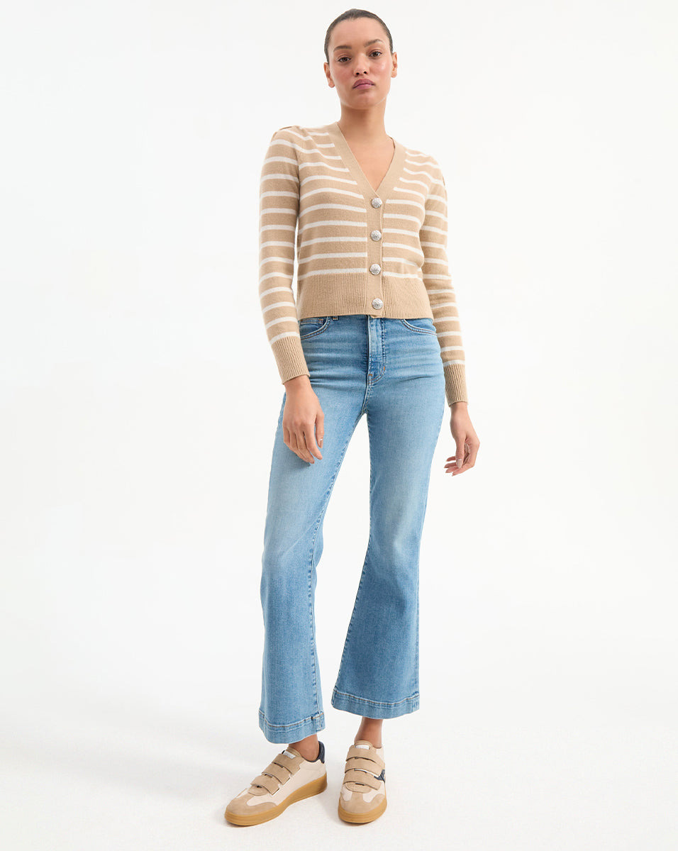CARSON HIGH RISE ANKLE FLARE JEAN - 2