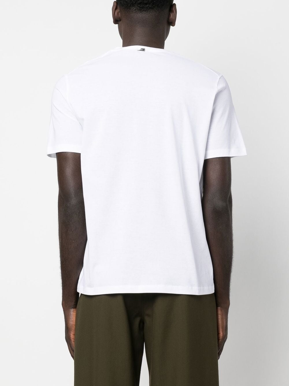 logo-plaque cotton T-shirt - 4