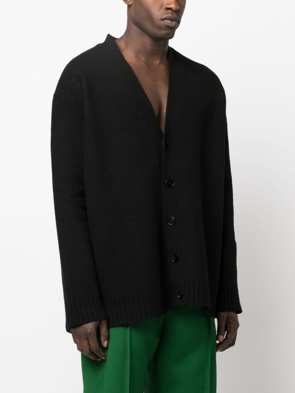 V-neck wool cardigan - 3