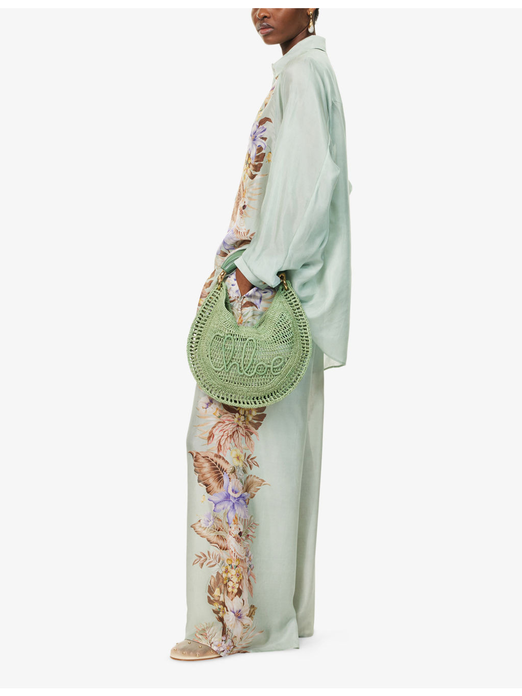 Coco Floral Silk Trousers - 2