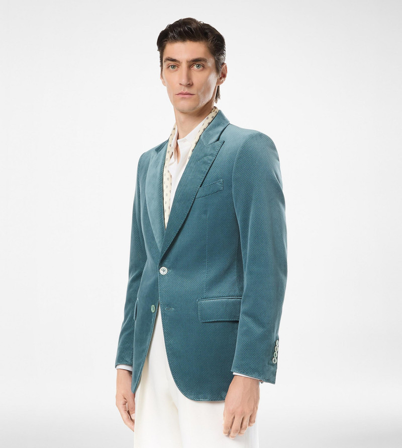 VELVET MICRO POLKA DOT JACKET 4
