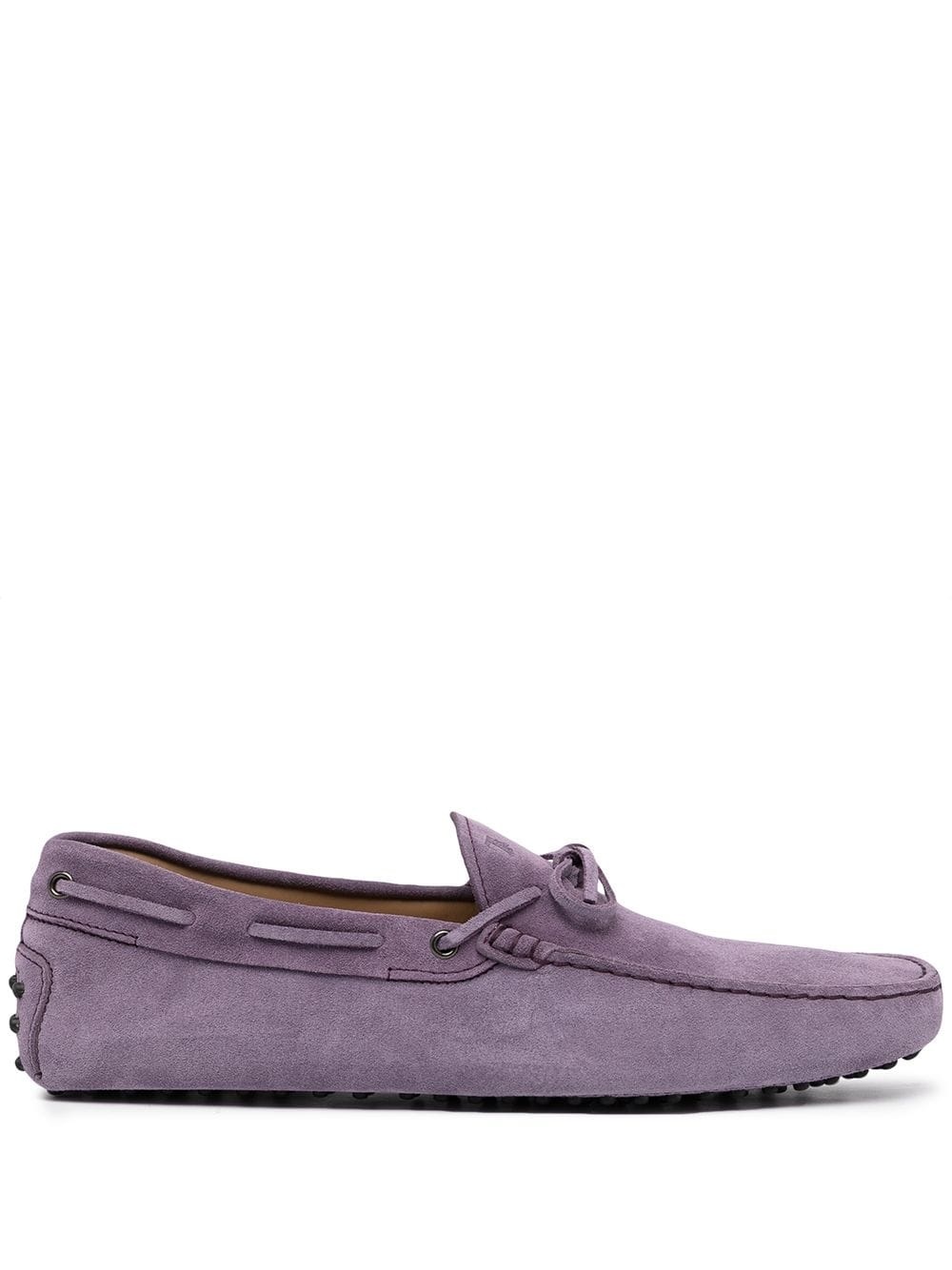 Gommino lace-up suede loafers - 1