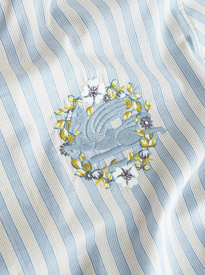 STRIPED BOWLING SHIRT WITH PEGASO 7
