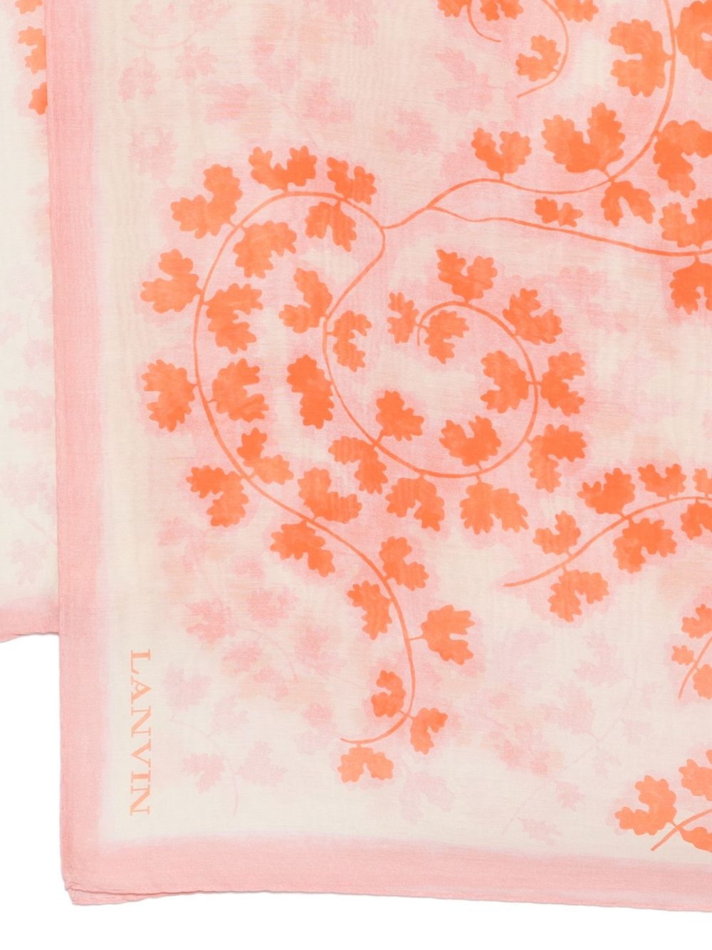 floral-print silk scarf - 2
