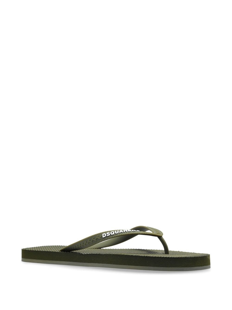 DSQUARED2 logo-embossed flip flops outlook