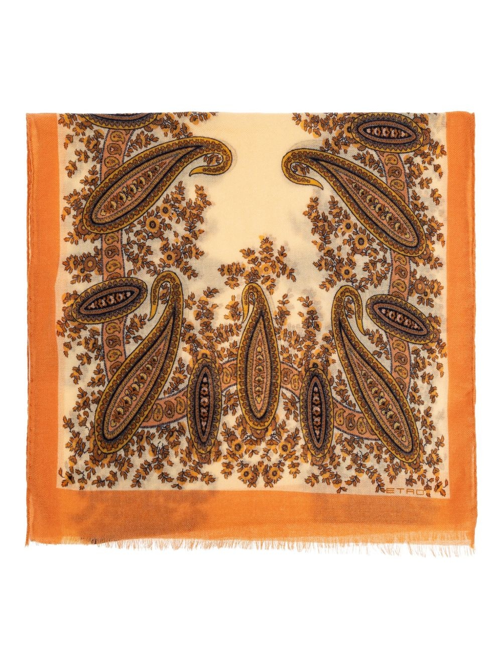 paisley-print scarf - 1