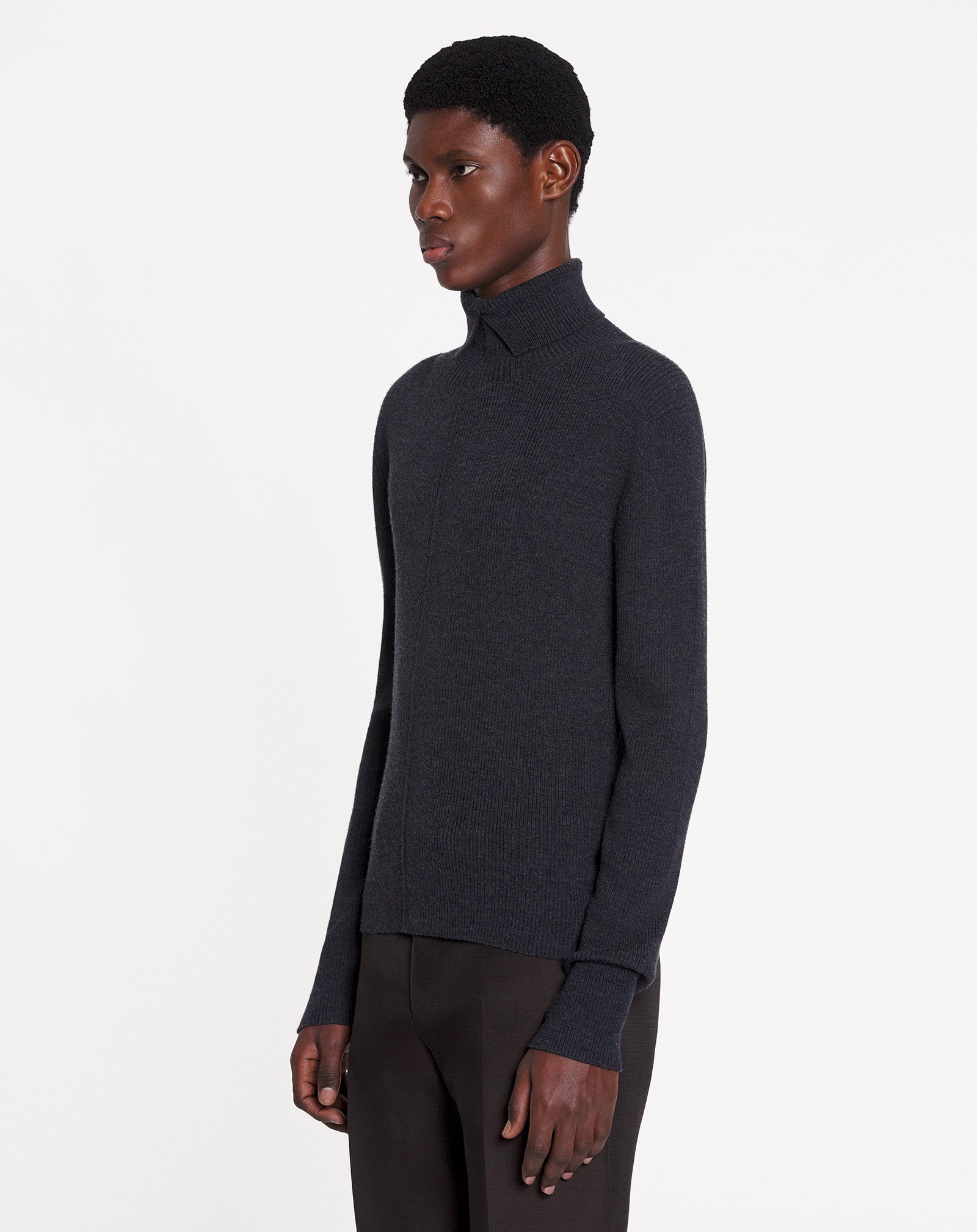 MERINO WOOL TURTLENECK SWEATER - 3