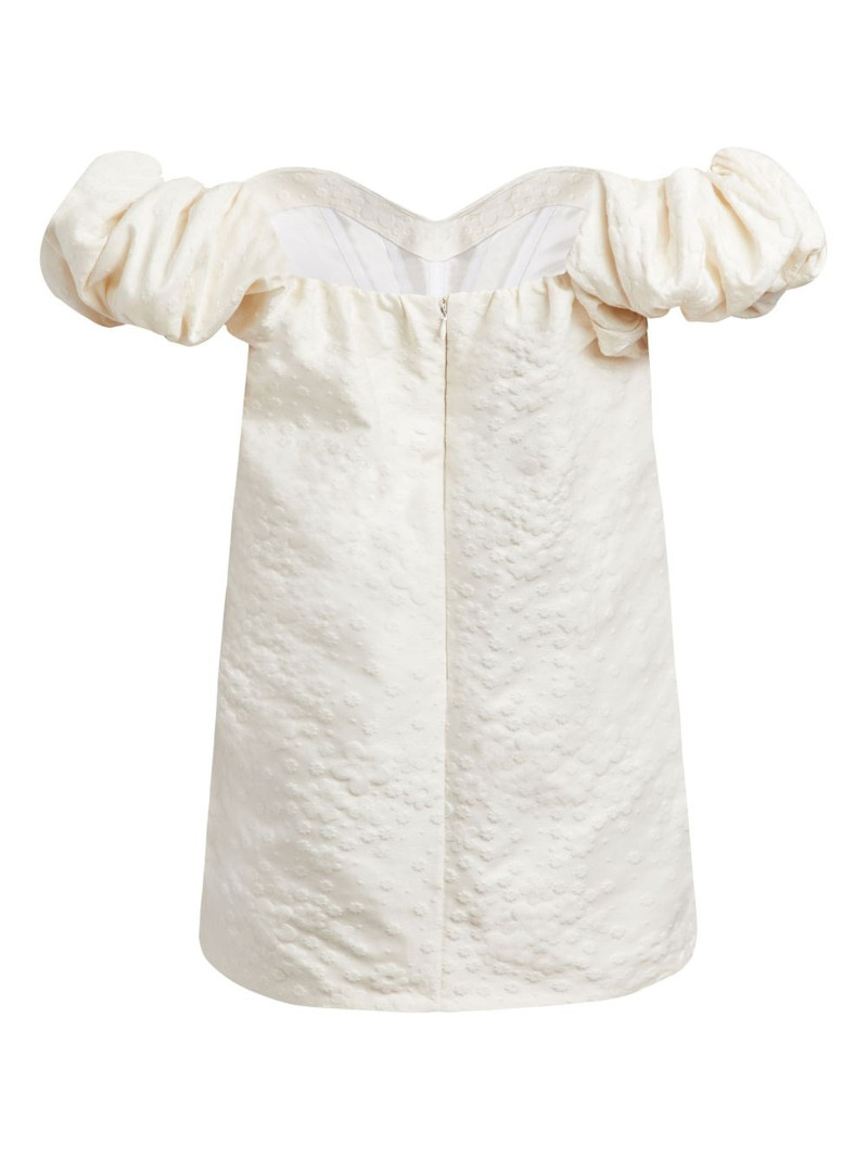 markarian Brigitte brocade-effect silk dress outlook