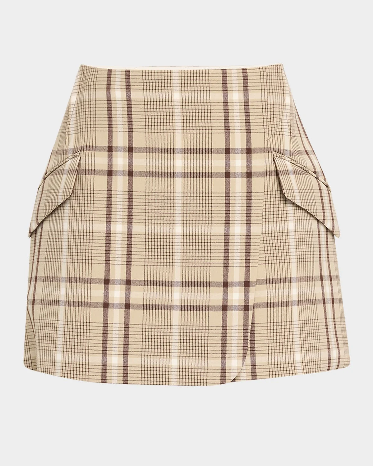 Payton Plaid Wrap Skirt - 1