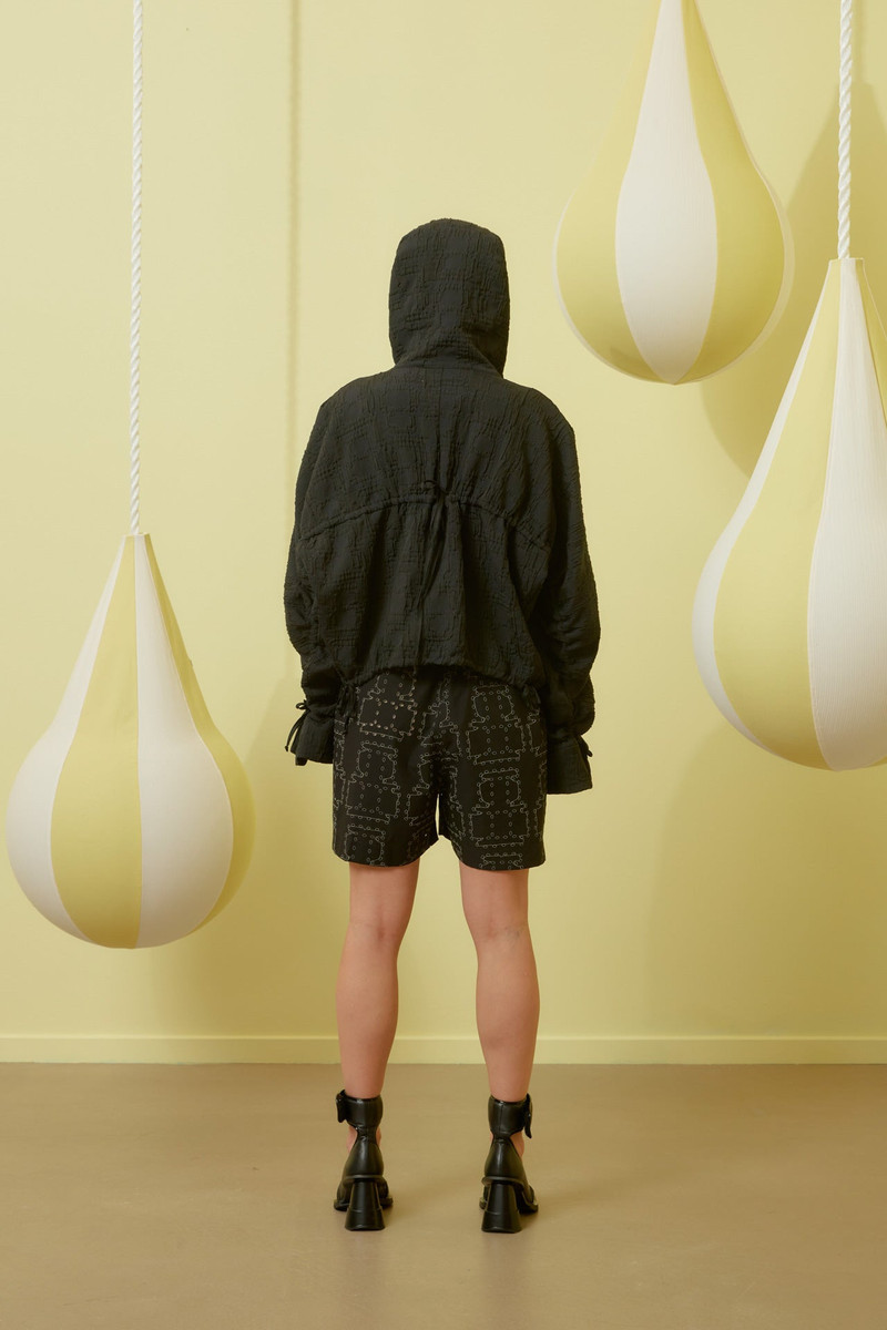 WAYBILL SHORTS - BLACK PUNCHED BOXES 4