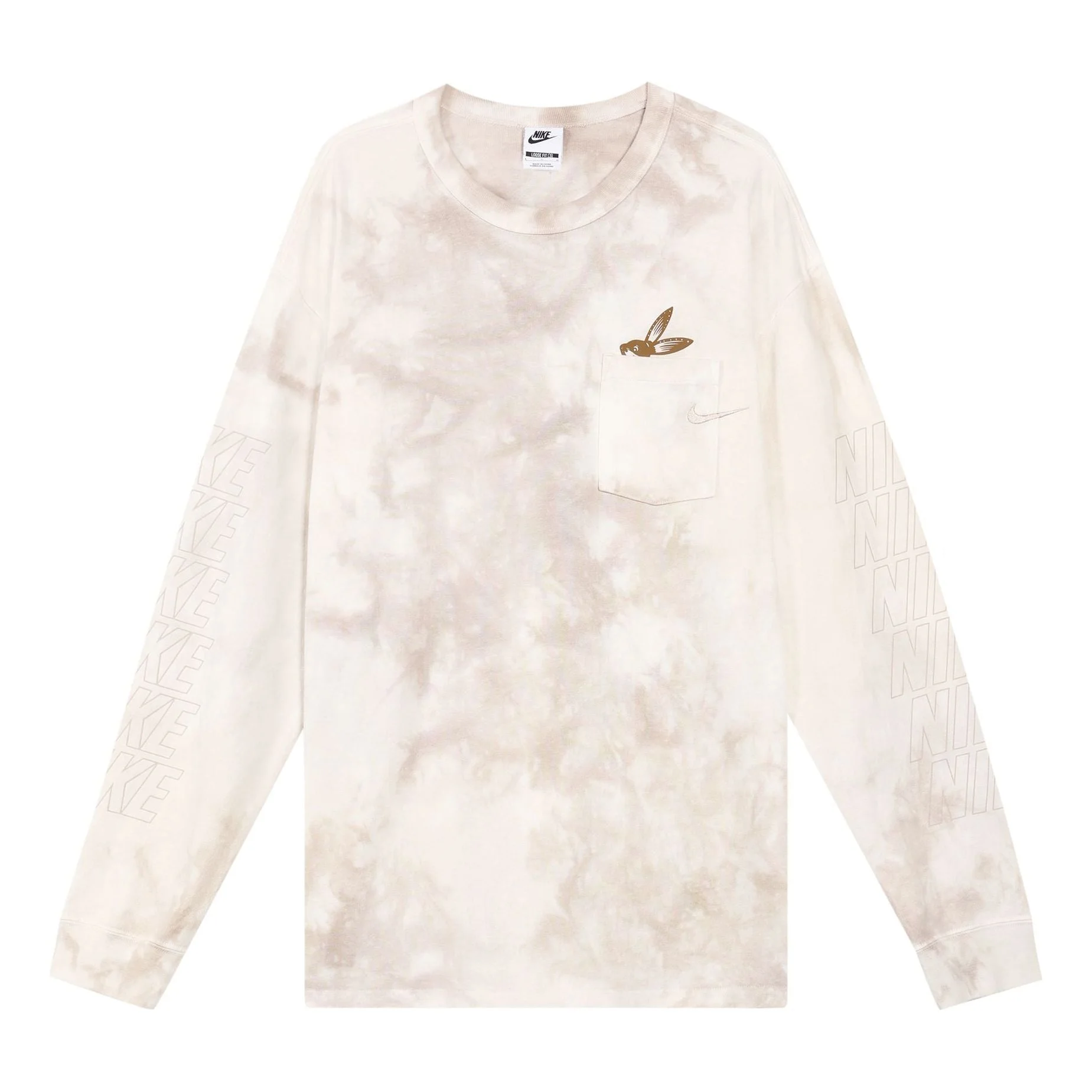 Nike Sportswear Long Sleeve T-Shirt Sandpile White FD8432-252 - 1