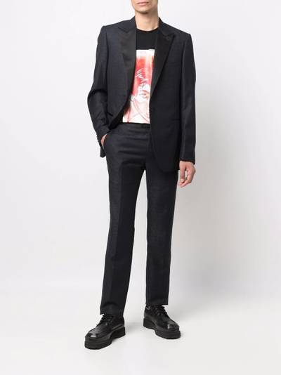 Lanvin jacquard-pattern single-breasted suit outlook