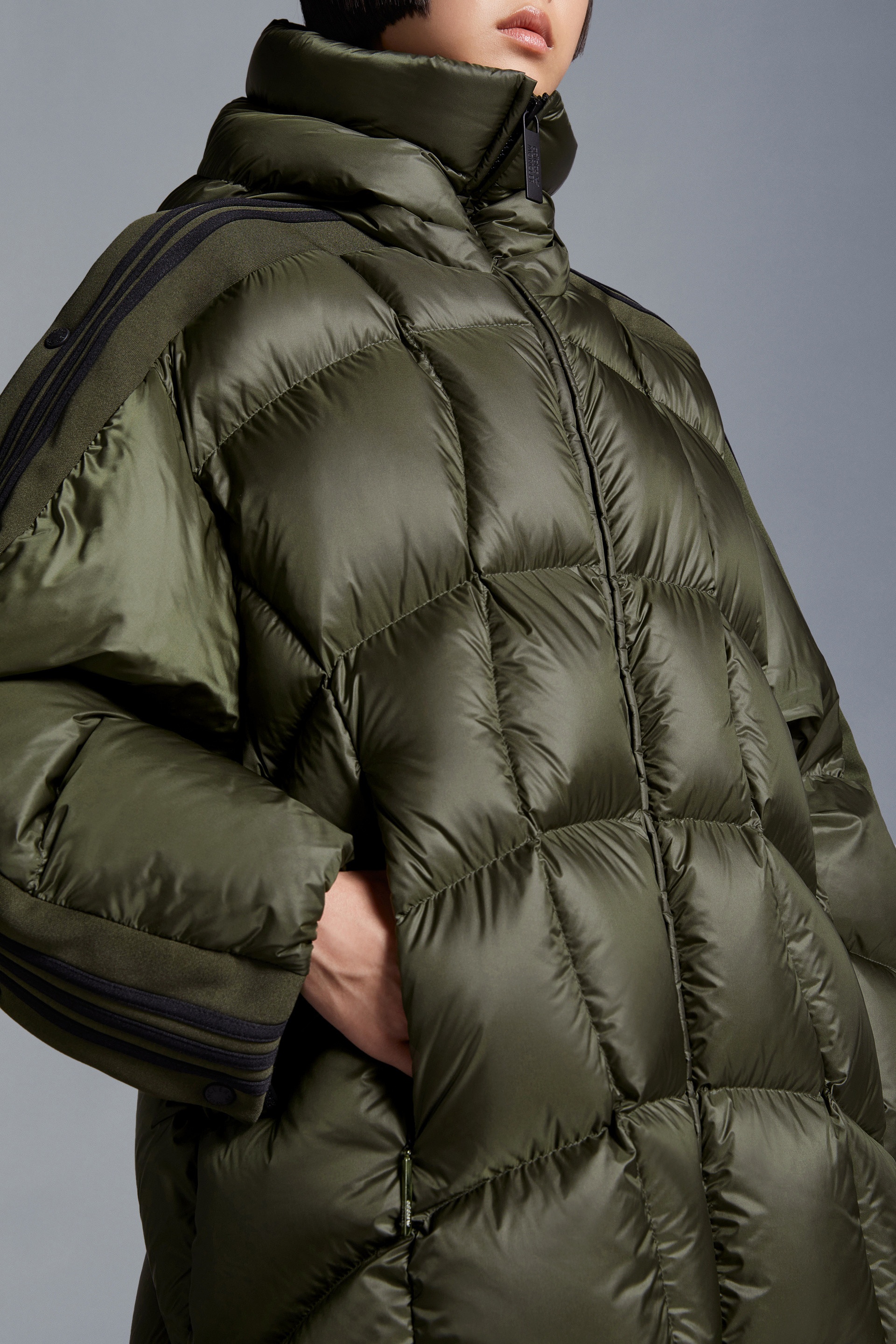 Moncler Bonneval Long Down Jacket | REVERSIBLE