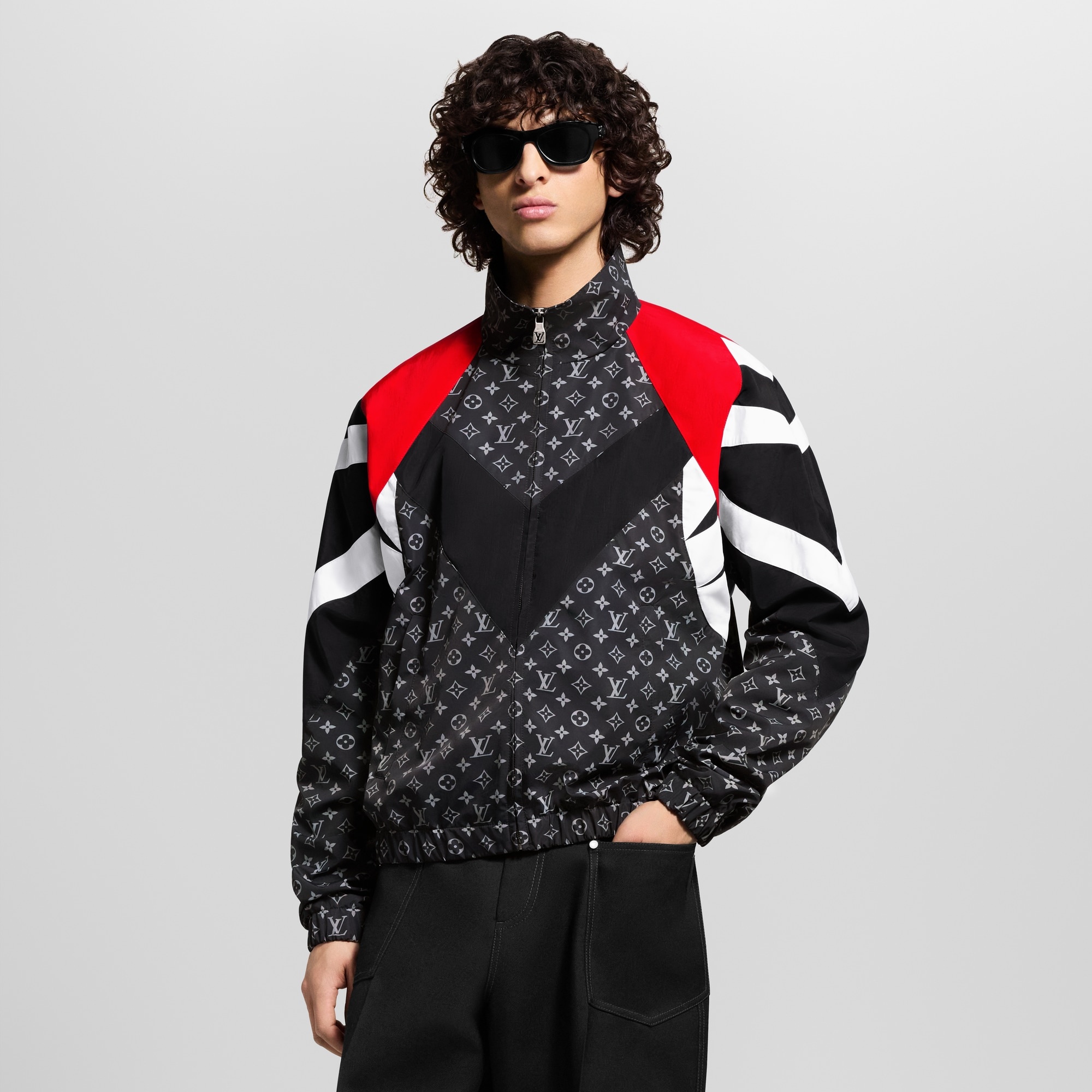 Monogram Printed Nylon Tracksuit Top - 2