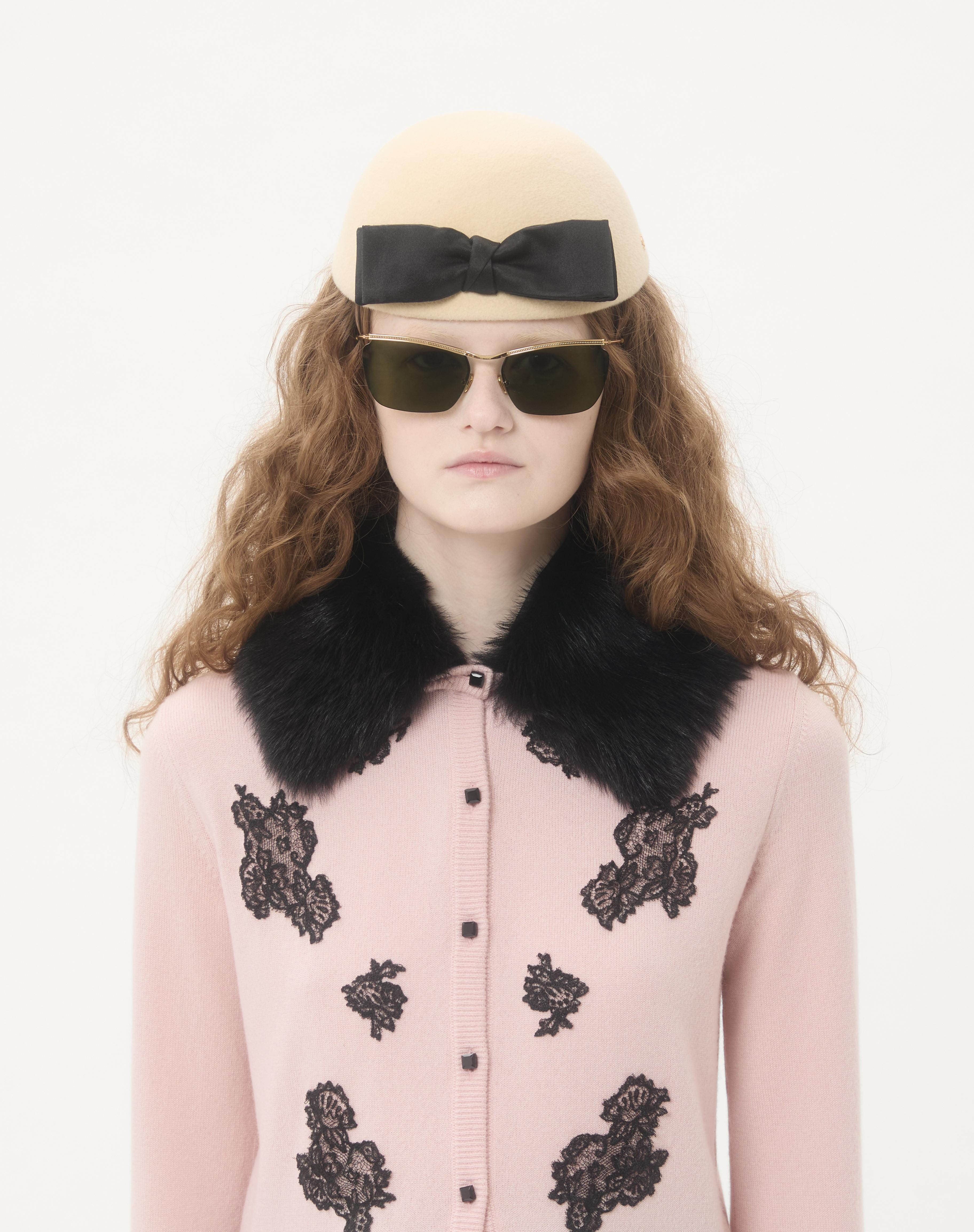CARDIGAN WITH SHEARLING COLLAR - 4