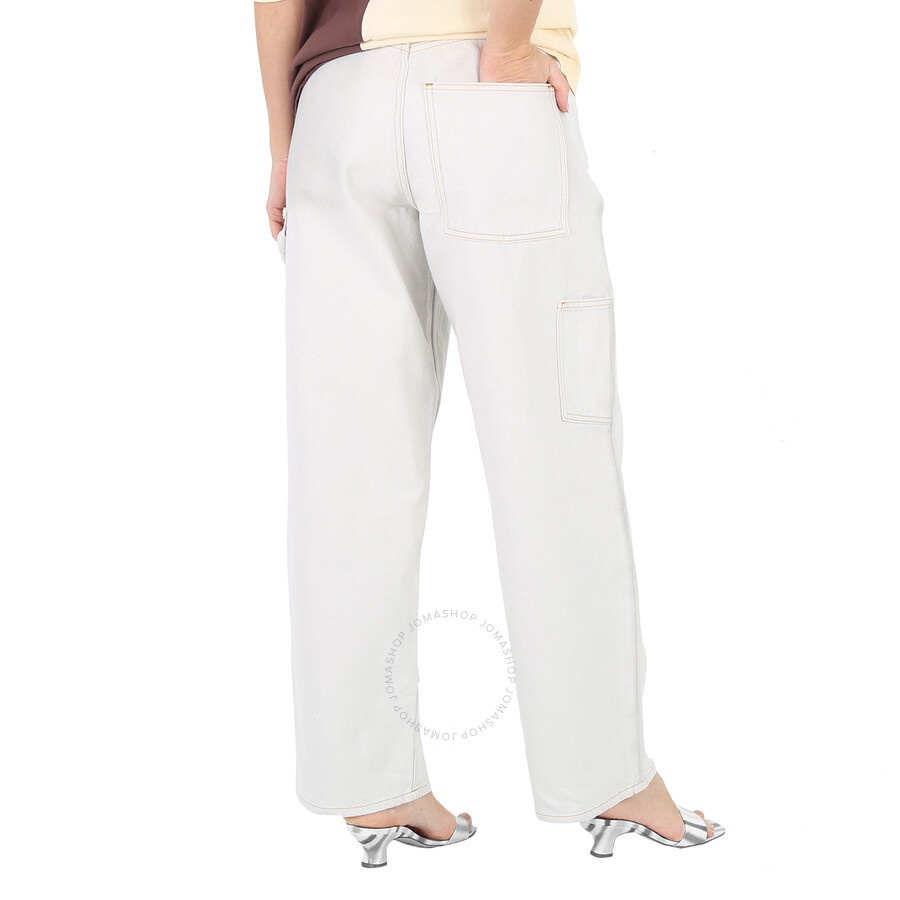 Maison Margiela Ladies Wide-Leg Utilitarian Jeans - 4