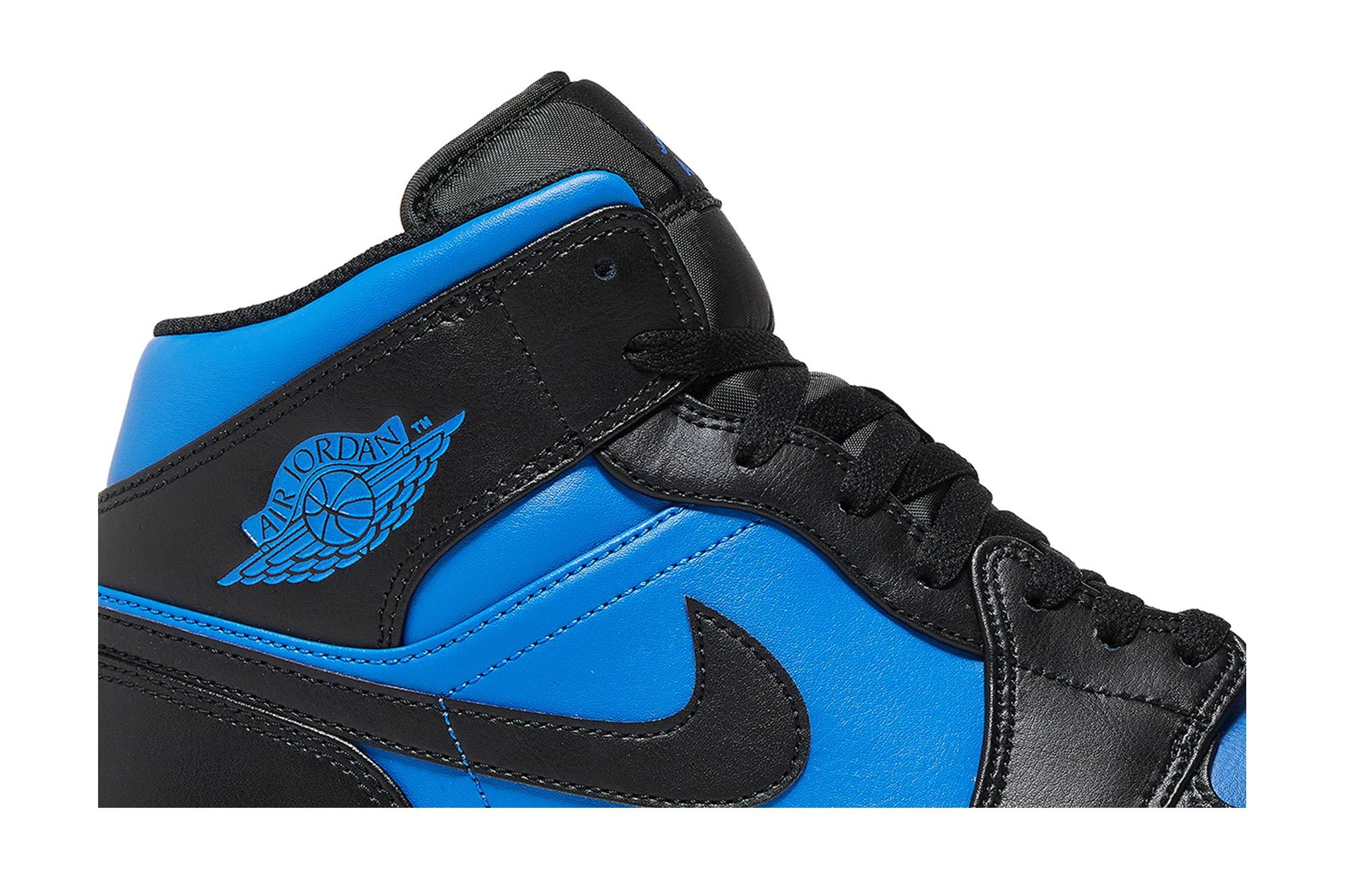 Air Jordan 1 Mid 'Black Royal Blue' - 2