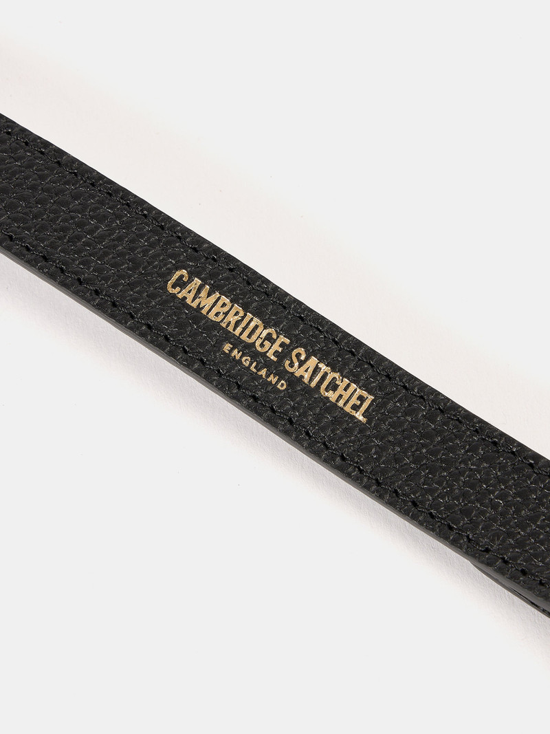 The Crossbody Strap - Black Calf Grain 3