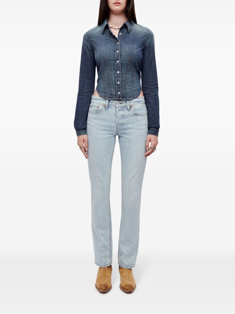 x Pamela Anderson denim shirt - 2
