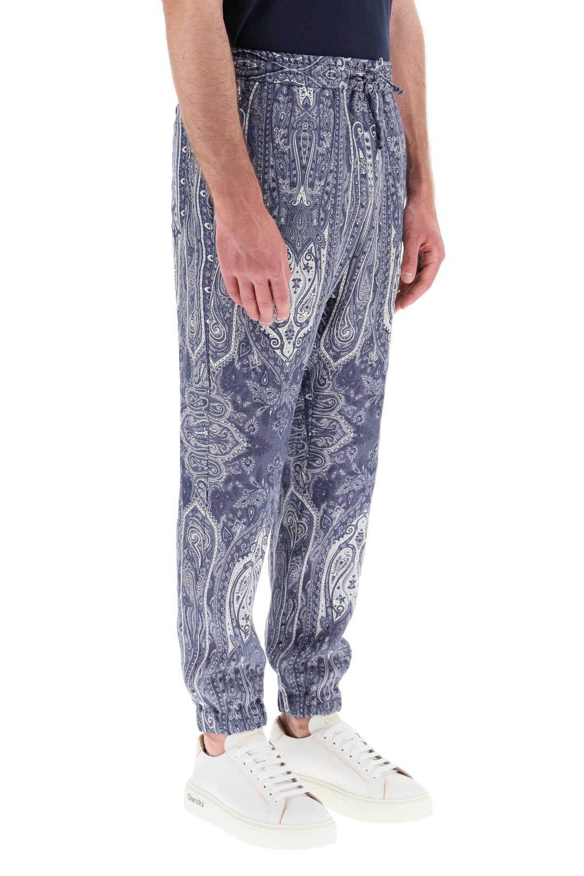 PAISLEY PRINT JOGGERS - 3