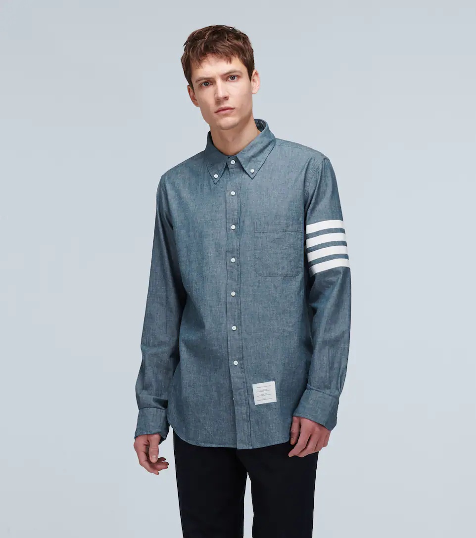 4-Bar chambray shirt - 3