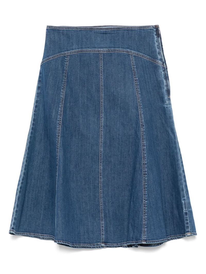 denim midi skirt 1