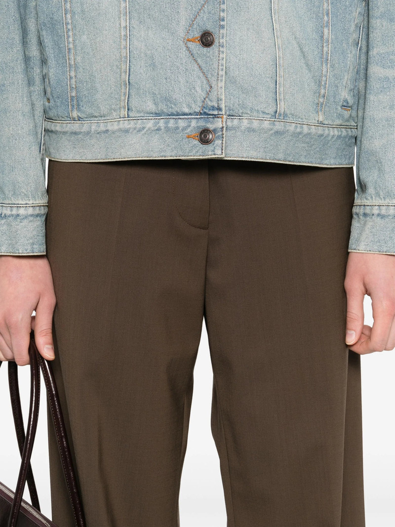 Miu Miu Miu Miu Wool-blend Straight-leg Trousers outlook