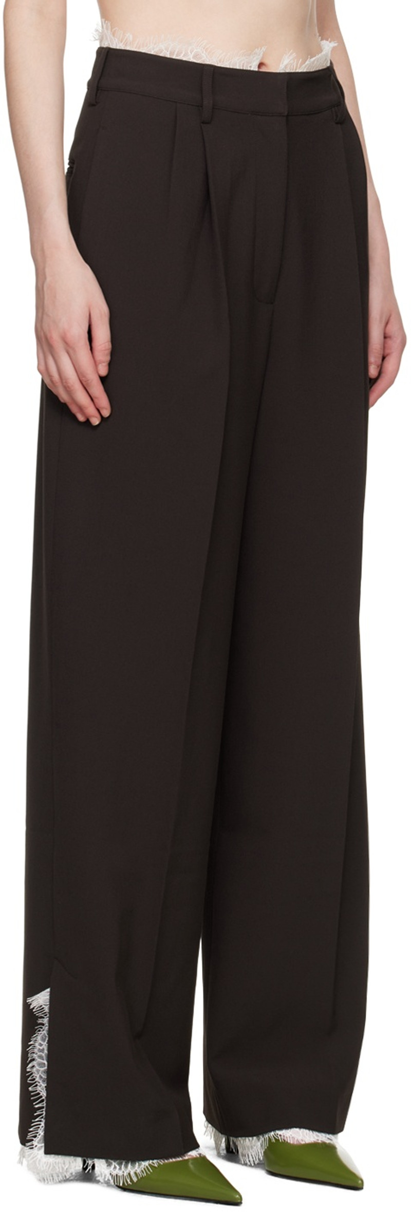 beaufille Brown Celeste Trousers outlook