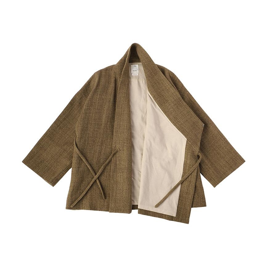 CHAMDO SHORT ROBE W (WOOL) OLIVE - 1