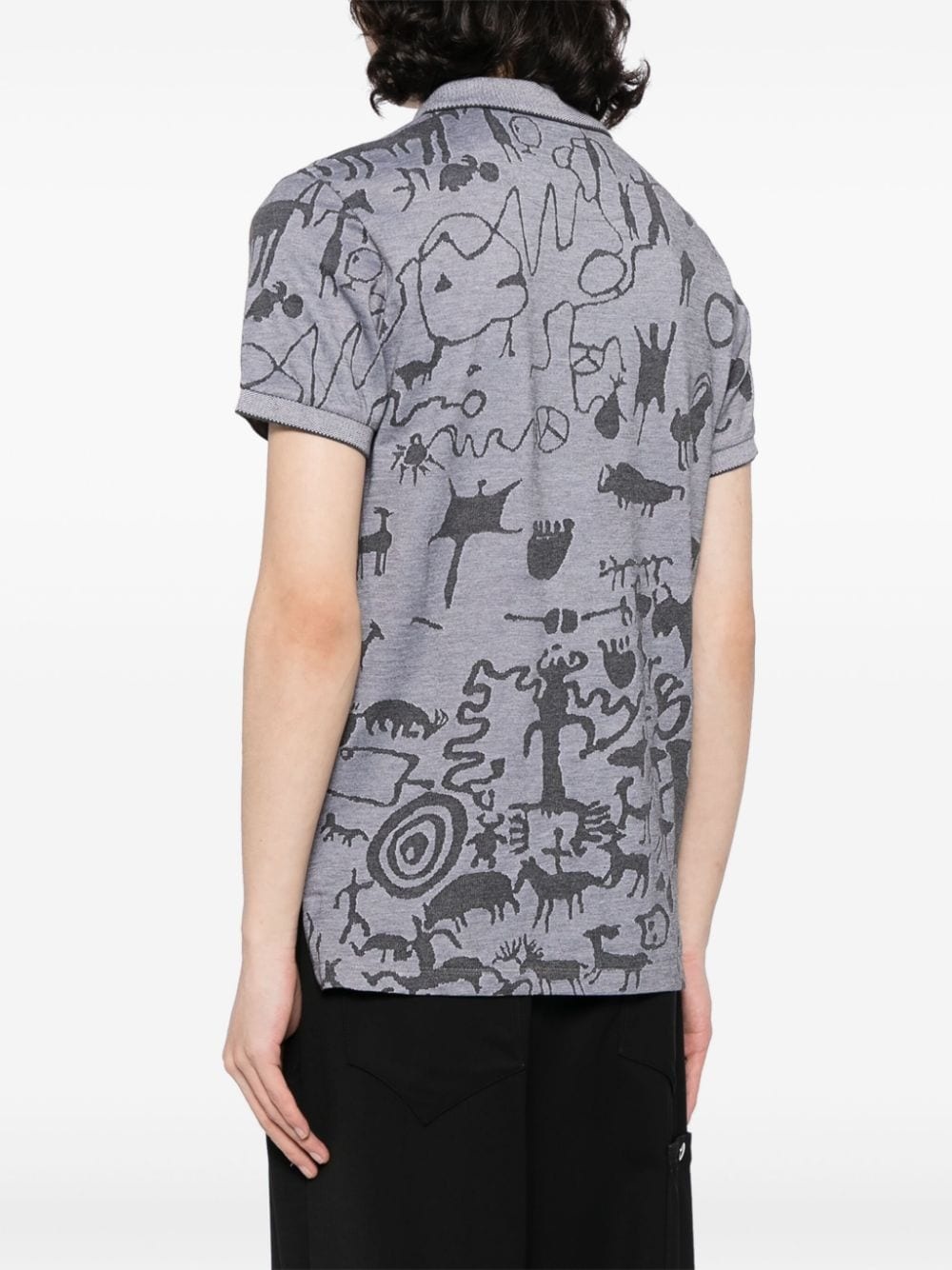 graphic-print polo shirt - 4