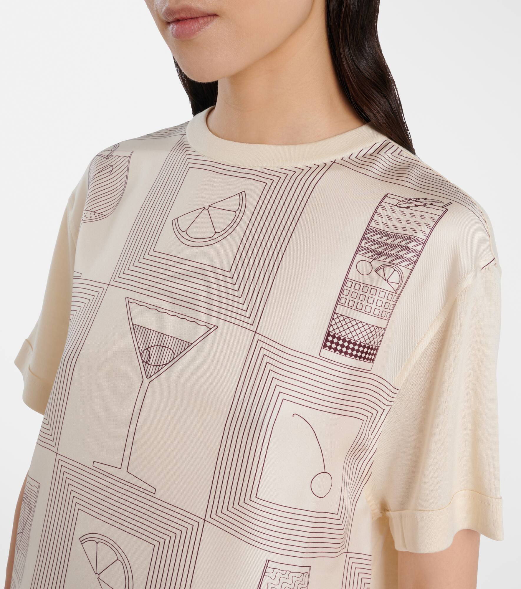 Mazzorbo printed silk jersey T-shirt - 4