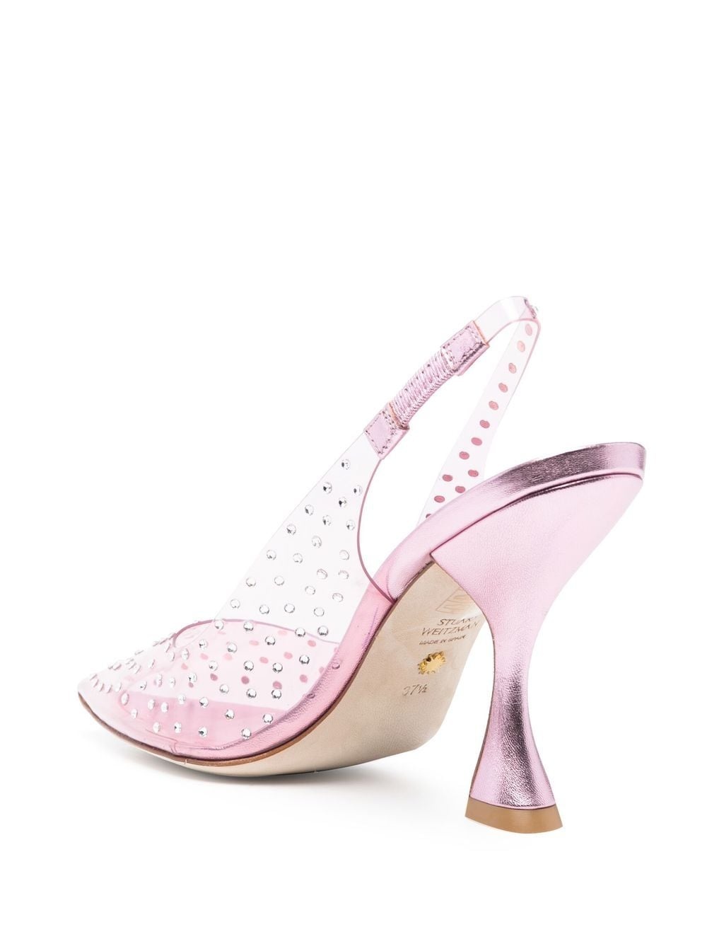crystal-embellished transparent pumps - 3