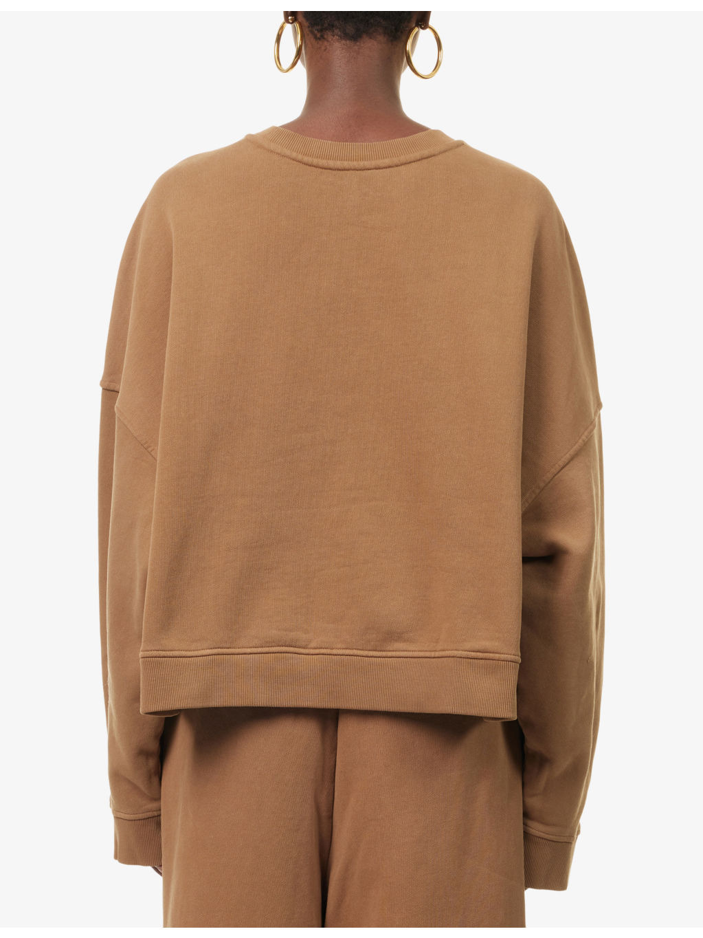 Box Round-Neck Cotton-Jersey Sweatshirt - 4