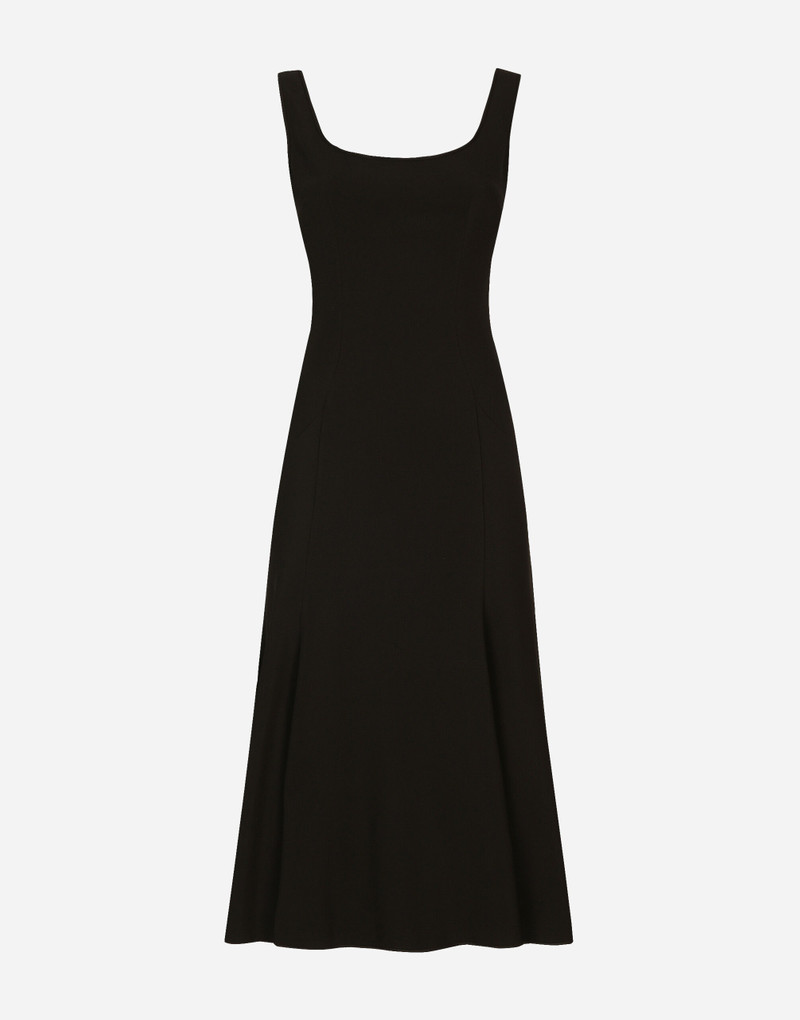 Calf-length 카디 드레스 1