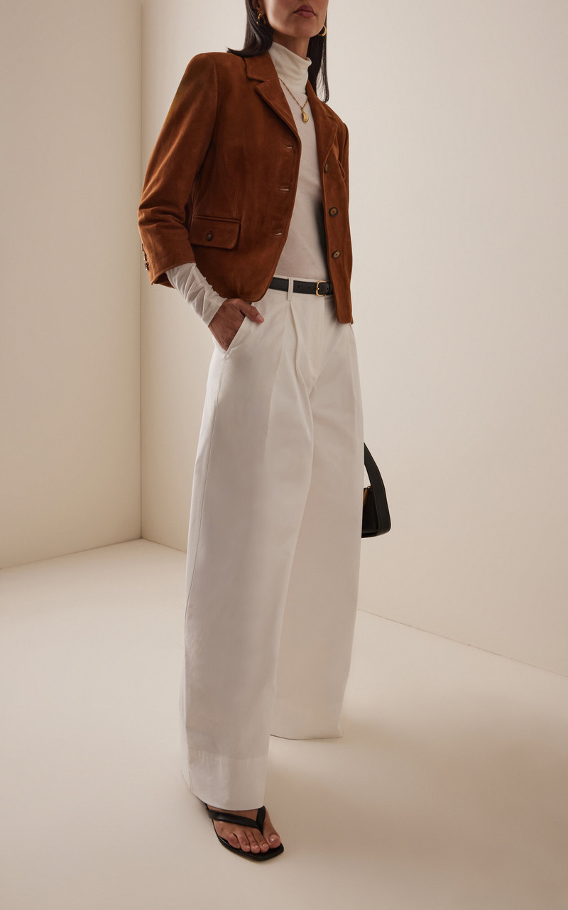 The Garment Avelino Pleated Cotton Pants white outlook