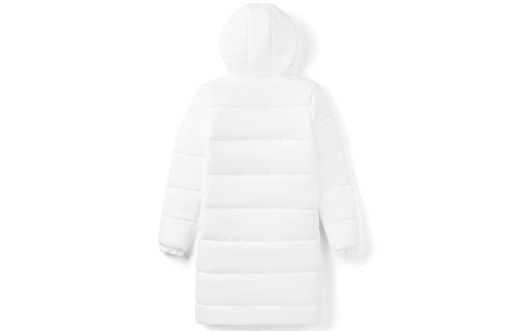 (WMNS) Vans Long hooded Puffer Jacket 'White' VN0A4BFTWHT - 2